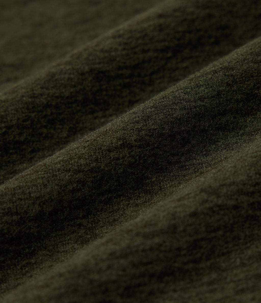 Hooded Curved Hem Oversized Quick Dry Casual Heathered Warming Sweatshirt-UPF40+ — Shadow Moss — view 6