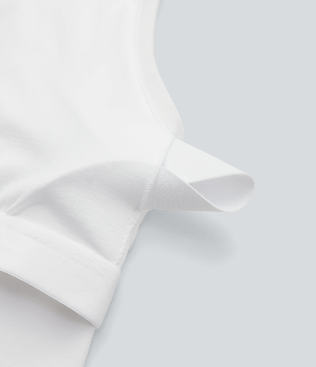 OneForm Seamless Flow Racerback Built-in Bra Yoga Tank Top — White — view 8