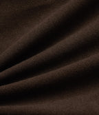 Crossover Back Long Sleeve Fleece Casual Jacket with Pockets — Espresso Brown — view 7