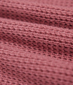 Hooded Drawstring Long Sleeve Casual Jumper — Dusty Rose — view 8