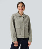 Long Sleeve Casual Jacket with Pockets — London Fog — view 6