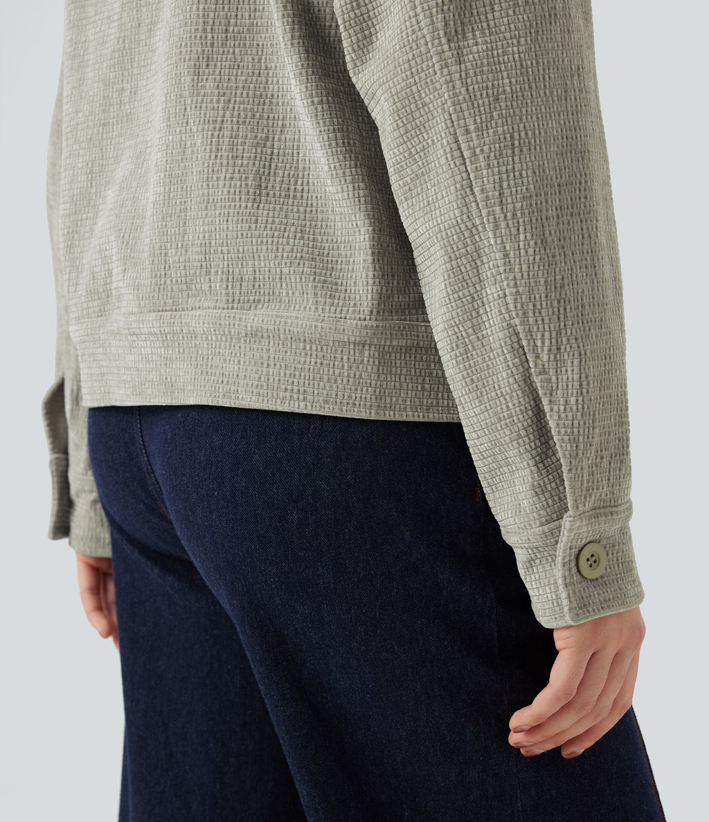 Long Sleeve Casual Jacket with Pockets — London Fog — view 5