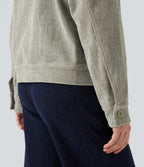 Long Sleeve Casual Jacket with Pockets — London Fog — view 5