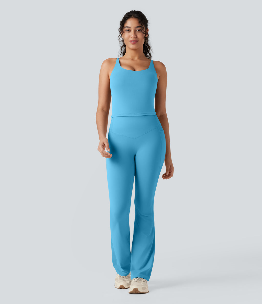 U Neck Yoga Tank Top — Swim Cap — view 5