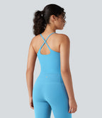 U Neck Yoga Tank Top — Swim Cap — view 4