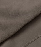 High Waisted Drawstring Fleece 7/8 Hiking Leggings with Pockets — Walnut — view 8