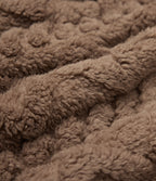 Hooded Casual Sherpa Vest — Coca Mocha — view 6