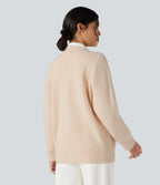 V-neck Long Sleeve Casual Cardigan — Nova Scotia — view 2