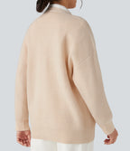 V-neck Long Sleeve Casual Cardigan — Nova Scotia — view 6