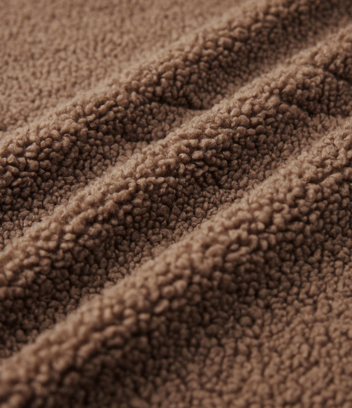 Lapel Relaxed Casual Sherpa Coat with Pockets — Partridge — view 6