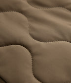 PuffFlex Crossover High Waisted Casual Quilted Joggers with Pockets — Chestnut Brown — view 7
