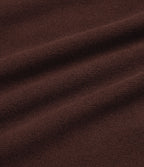 Ribbed Knit High Waisted 2-in-1 Bodycon Mini Casual Skirt — Bitter Chocolate — view 6