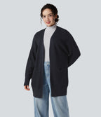 Long Sleeve Casual Cardigan with Pockets — Salute — view 6