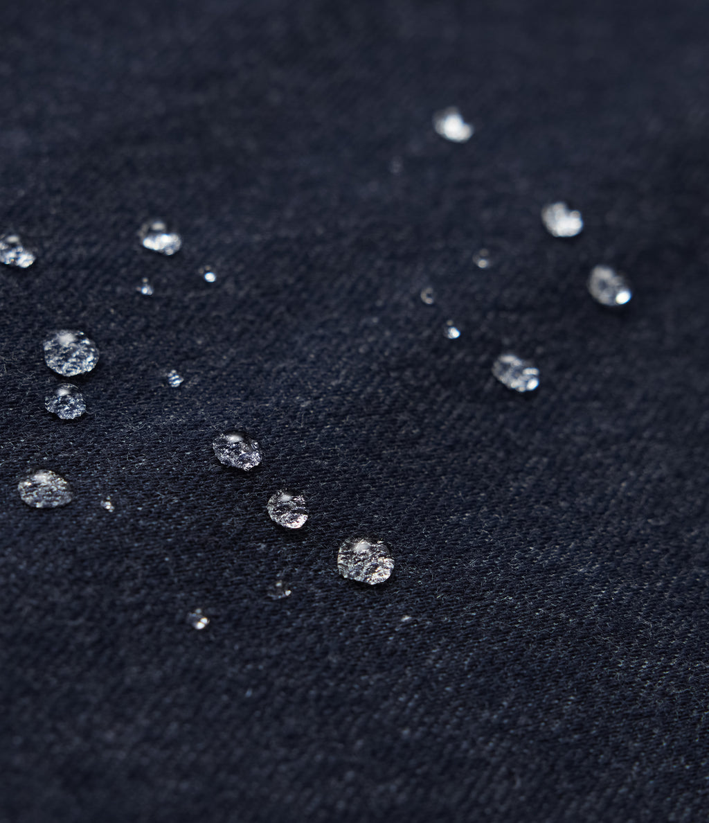 Collar Long Sleeve Denim Casual Jacket — Deep Cobalt Denim — view 8