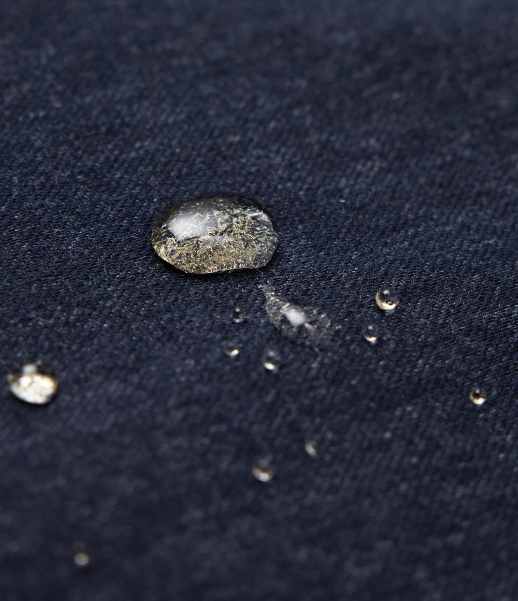 Collar Long Sleeve Denim Casual Jacket — Deep Cobalt Denim — view 7