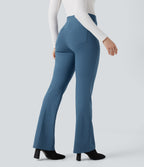 High-waisted Work Flare Trousers with Pockets — Stellar — view 2
