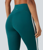 SpeedWave High-waisted Tummy Control Side Stripe Quick Dry Yoga 7/8 Legging — Spruced-up — view 5