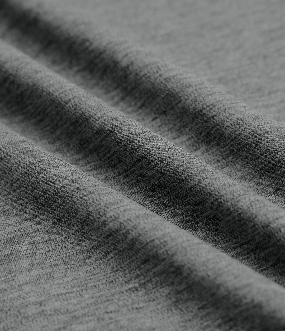 Heathered High Waisted Crossover Quick Dry Yoga Leggings with Pockets — Light Grey Mélange — view 8