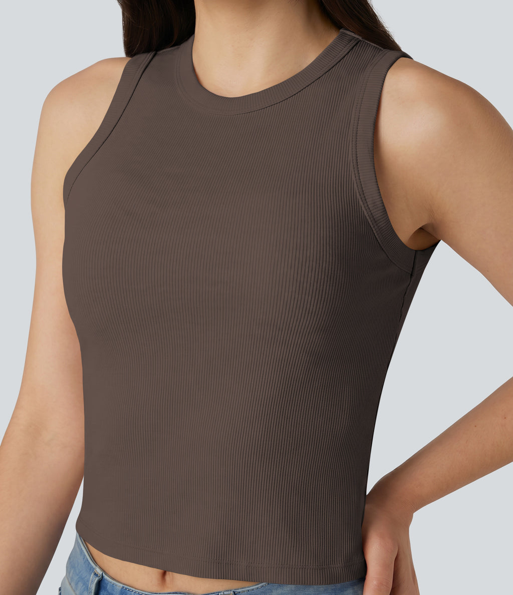 Round Neck Casual Tank Top — Shopping Bag — view 6