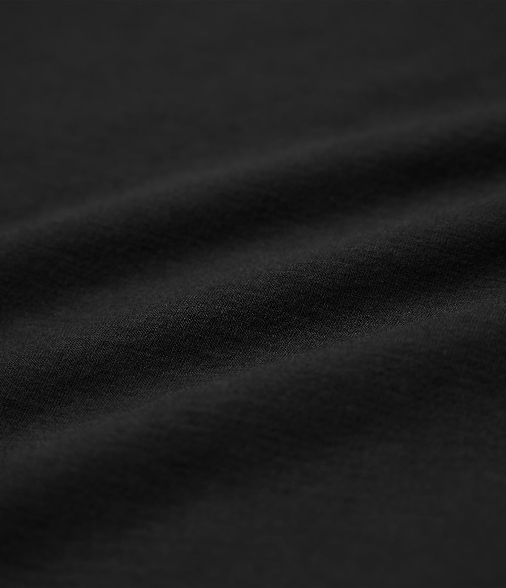 HeatCore Scoop Neck Long Sleeve Built-in Bra Casual Warming Top — Black — view 7