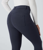 Plush Thermal High Waisted Casual 7/8 Leggings with Pockets — Overture — view 5