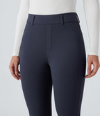 Plush Thermal High Waisted Casual 7/8 Leggings with Pockets — Overture — view 6