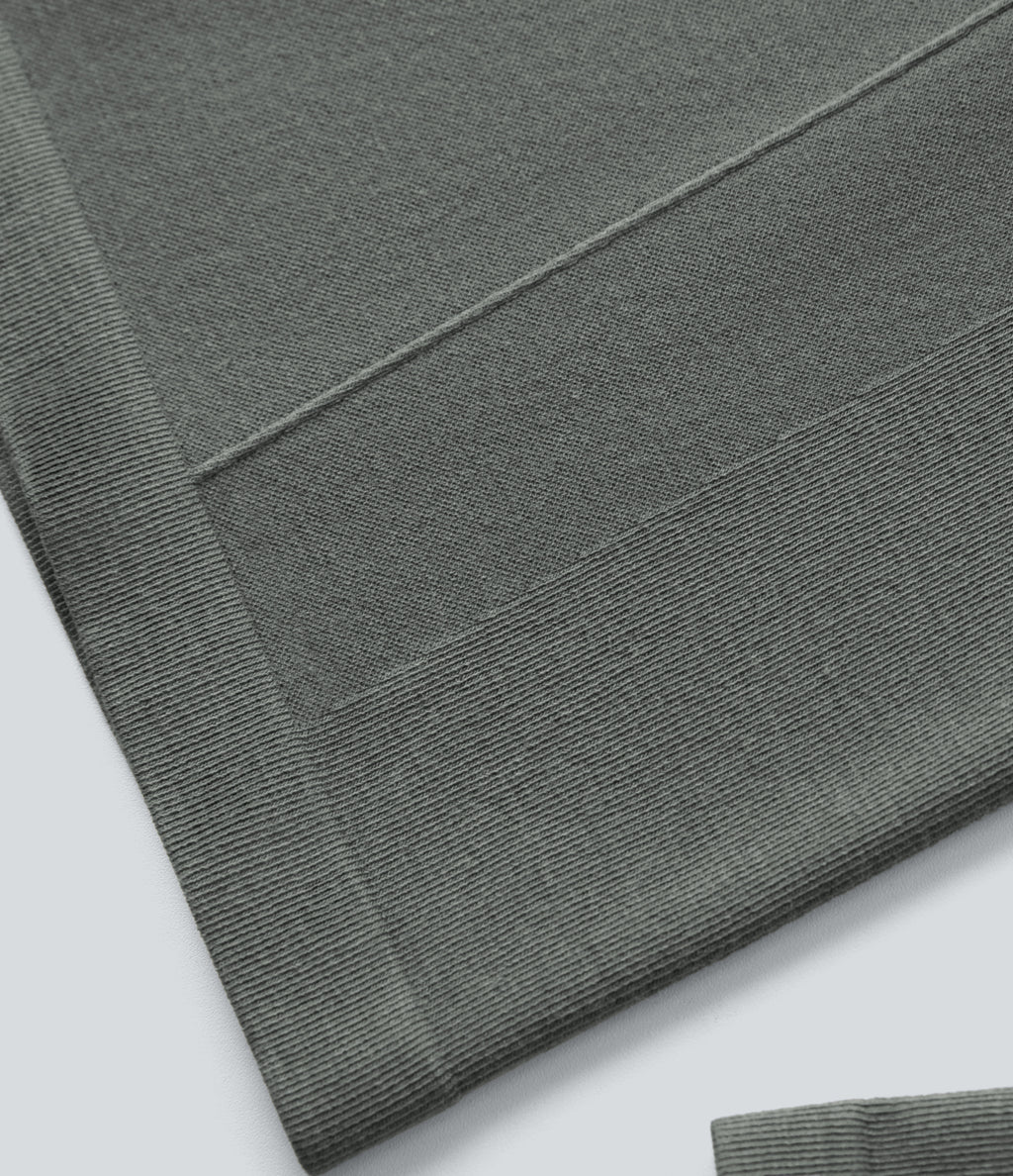 HeatCore OneForm Seamless Flow Round Neck Long Sleeve Thermal Casual Top — Hidden Blue Gray — view 8