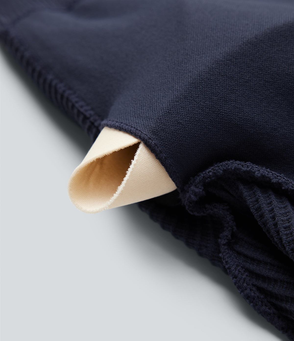 OneForm Seamless Flow Long Sleeve Cropped Waffle Yoga Sports Top — Peacoat — view 7