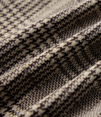 High Waisted Bodycon Houndstooth Plaid Knee Length Work Skirt — Brown Houndstooth Plaid — view 7