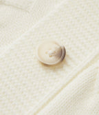 V Neck Long Sleeve Casual Cardigan — Snow White Oak — view 6