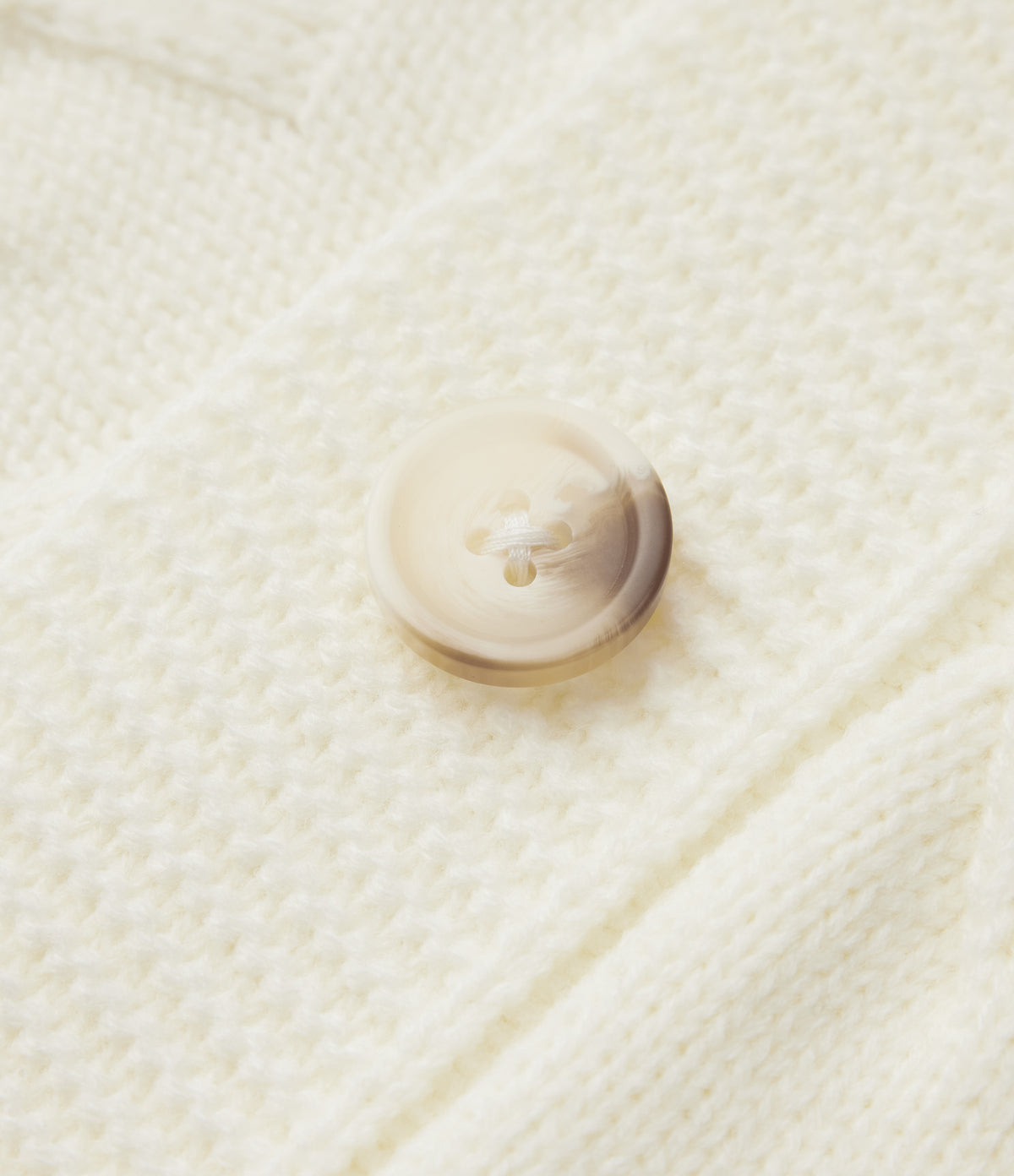V Neck Long Sleeve Casual Cardigan — Snow White Oak — view 6