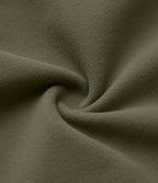 Plush Thermal Super High Waisted Belted Tapered Work Trousers with Pockets — Deep Sage — view 8