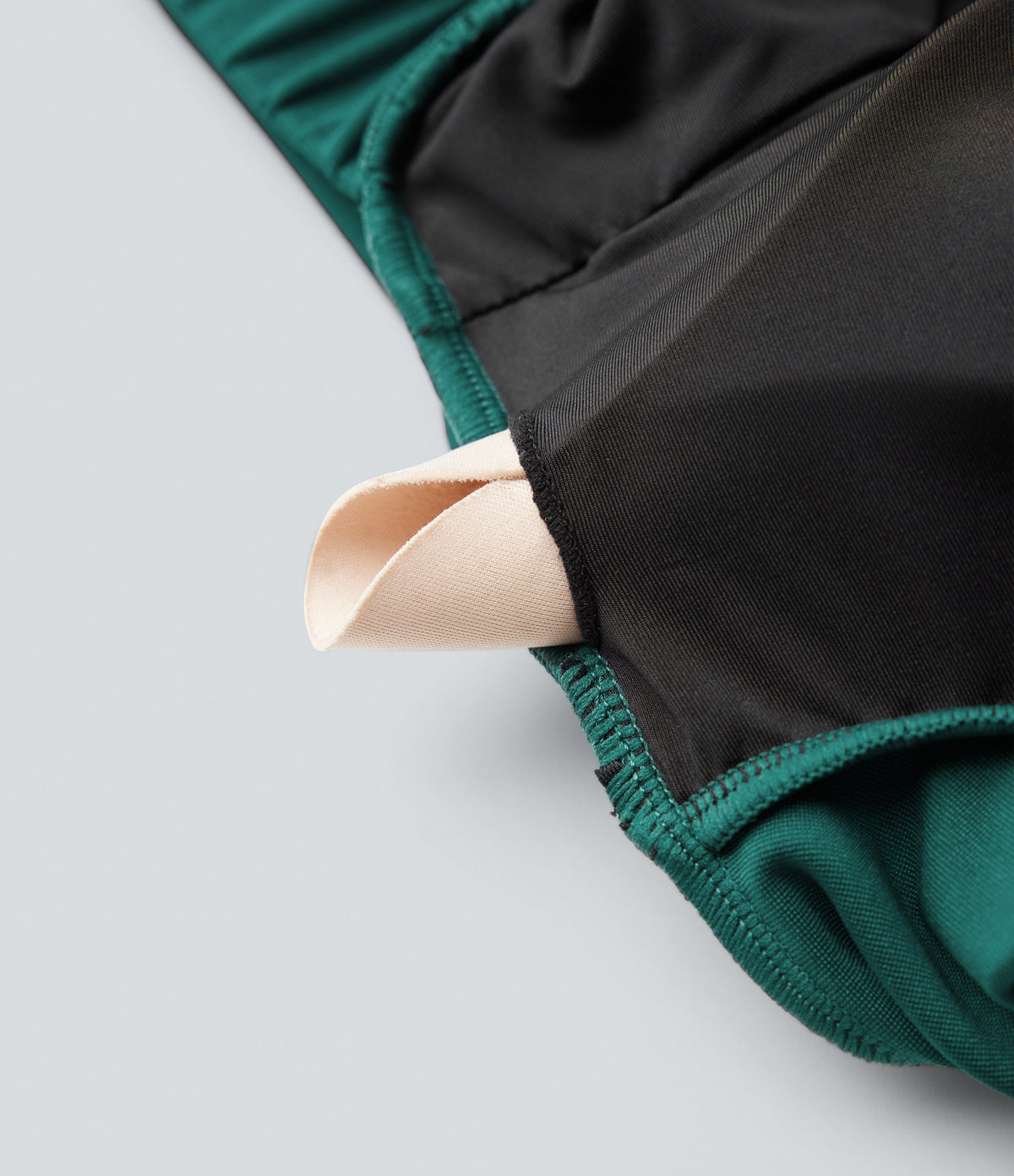 Square Neck Long Sleeve Work Jumpsuit with Pockets-Edition — Bayberry — view 8