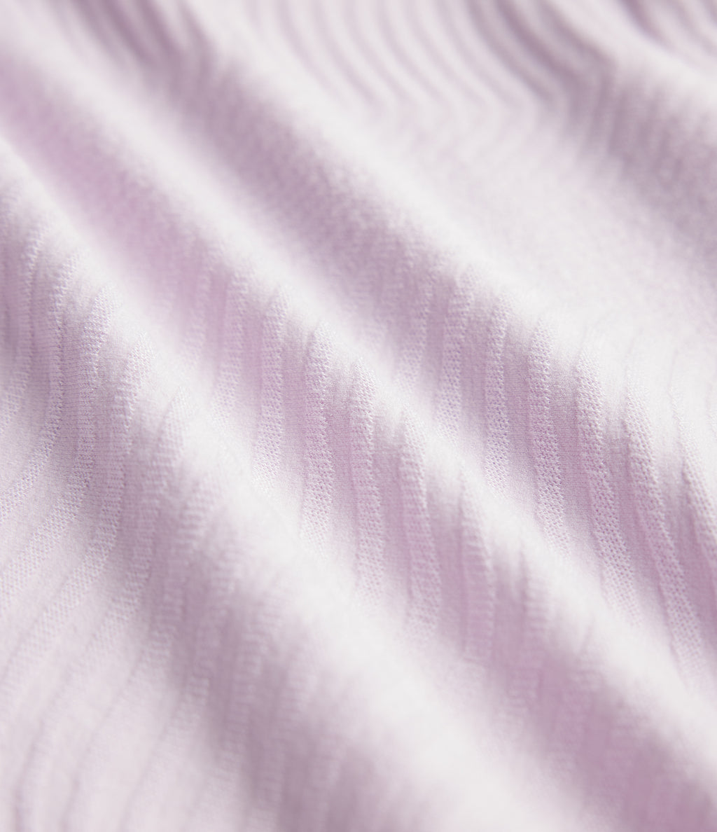 OneForm Seamless Flow Polo Long Sleeve Casual Sports Top — Orchid Ice — view 6