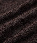 V Neck Long Sleeve High Low Casual Jumper — French Roast — view 7