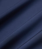 V Neck Long Sleeve Belted Mini Work Dress — Blue Gray — view 8