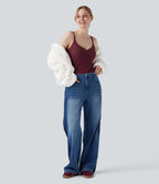 HeatCore Molded Cups Push-Up Adjustable Straps Casual Warming Cami Top A/B Cup — Cordovan — view 7