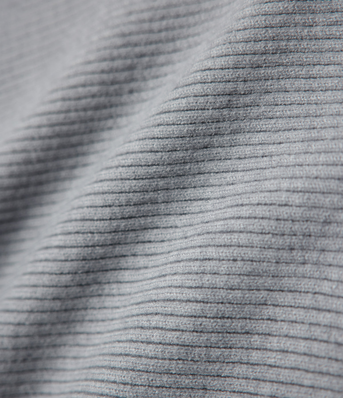 Queen Anne Neck Long Sleeve Casual Jumper — Light Blue Ash — view 6