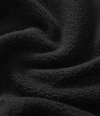 Mock-neck Raglan Long Sleeve Crossover Hem Fleece Casual Sweatshirt — Black — view 7