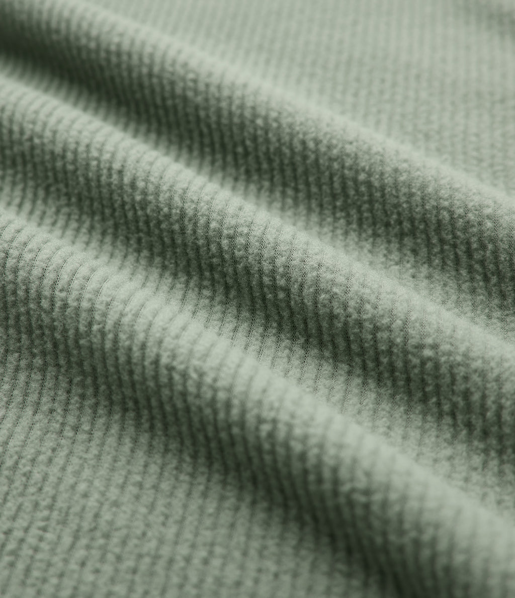 Hooded Long Sleeve Fleece Casual Sweatshirt with Pocket — Sea Spray — view 6