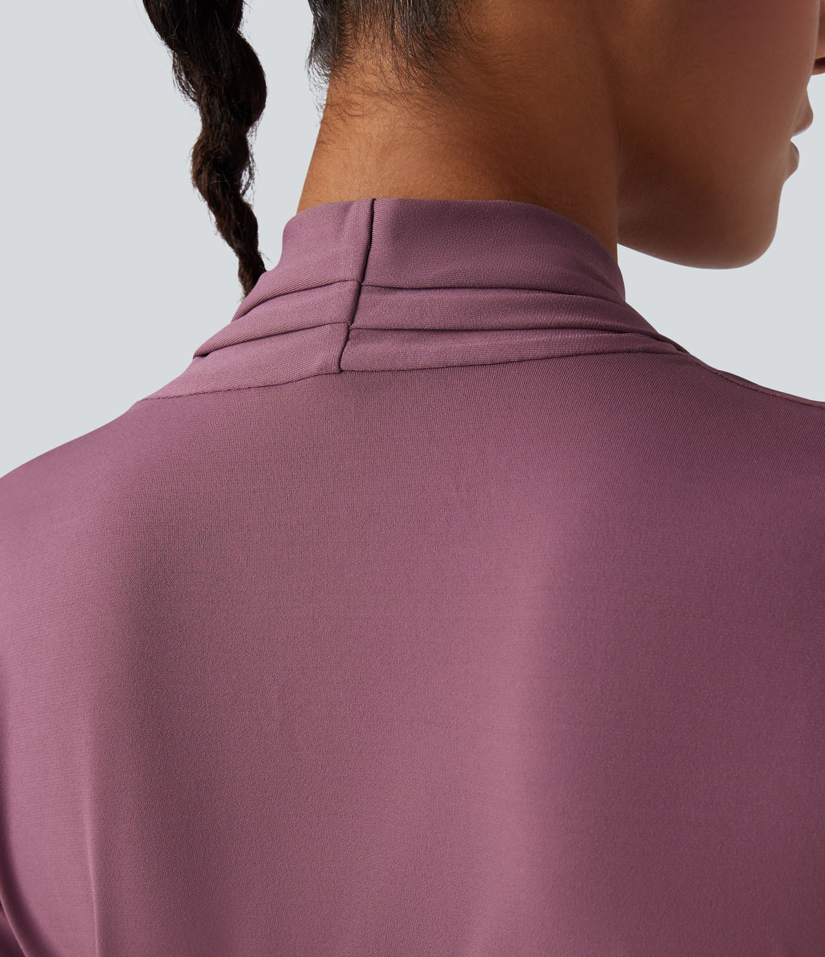 V-neck Long Sleeve Midi Work Dress with Pockets — Tulipwood — view 5