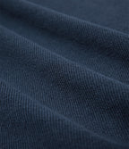 High Waisted Drawstring Washed French Terry Casual Cotton Trousers with Pockets — Insignia Blue — view 7