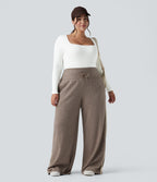 Ribbed Knit Square Neck Long Sleeve Skinny Casual Plus Size Bodysuit — White — view 7