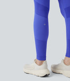Seamless Flow High Waisted Yoga Leggings — Glass Blue — view 8