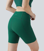 Land to Water High Waisted Bikini Bottoms 7'' with Pocket — Aventurine — view 4