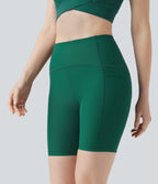 Land to Water High Waisted Bikini Bottoms 7'' with Pocket — Aventurine — view 5