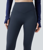 Heat High Waisted Scrunch Butt Lifting Tummy Control Warming Yoga Leggings with Pockets — Blueberry — view 6