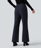 High Waisted Work Bootcut Trousers with Pockets — Seaborne — view 2