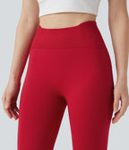 Seamless Flow High Waisted Butt Lifting Yoga 7/8 Leggings — Equestrian Red — view 5