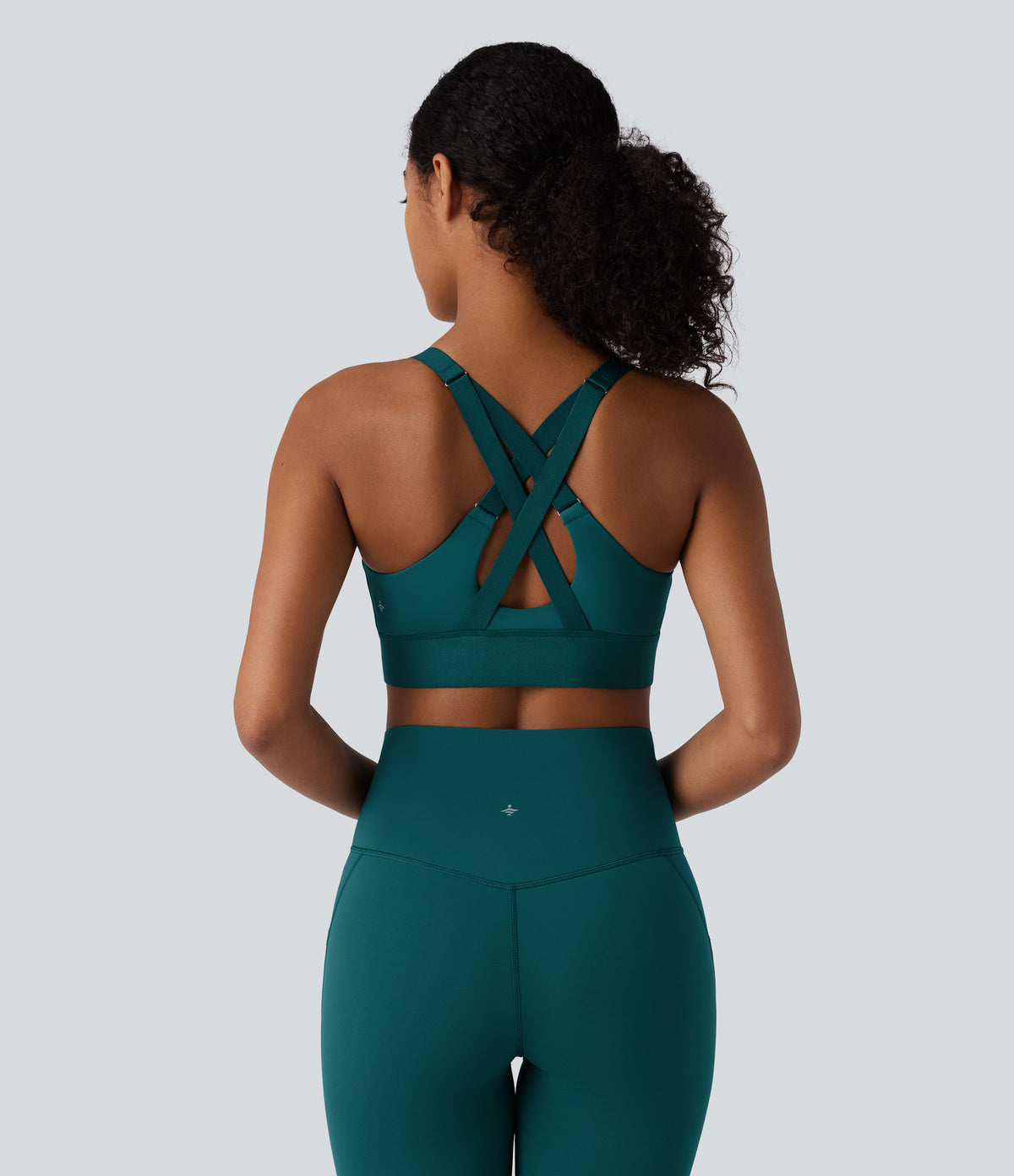 SpeedWave Medium Support Zipper Quick Dry Running Sports Bra — Spruced-up — view 2